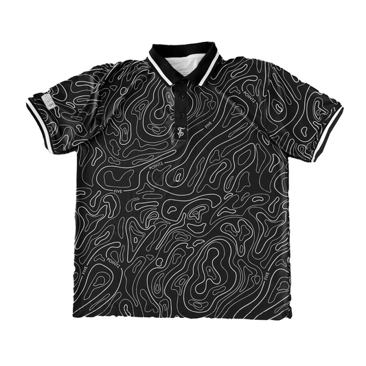 Black Contour Polo