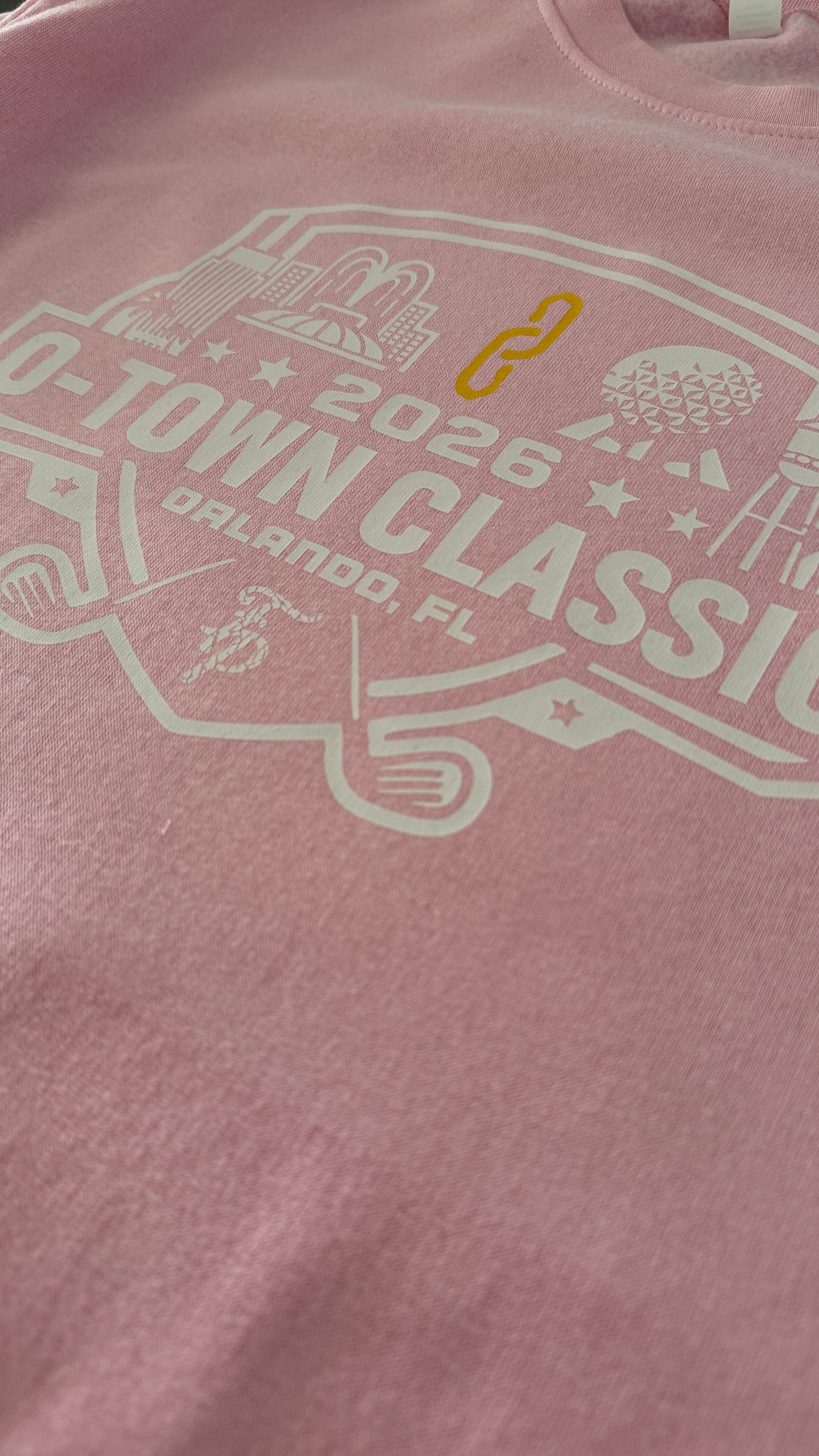 Gold Links x FP "O-Town Classic" Pink Crewneck