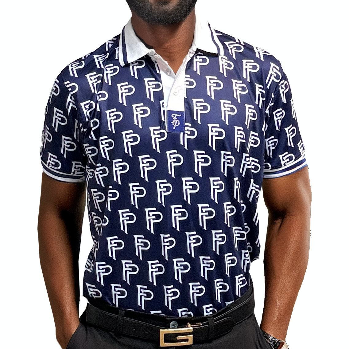 Navy Legacy Monogram Polo