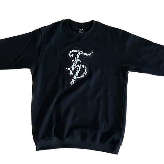 FP Black Varsity Crewneck