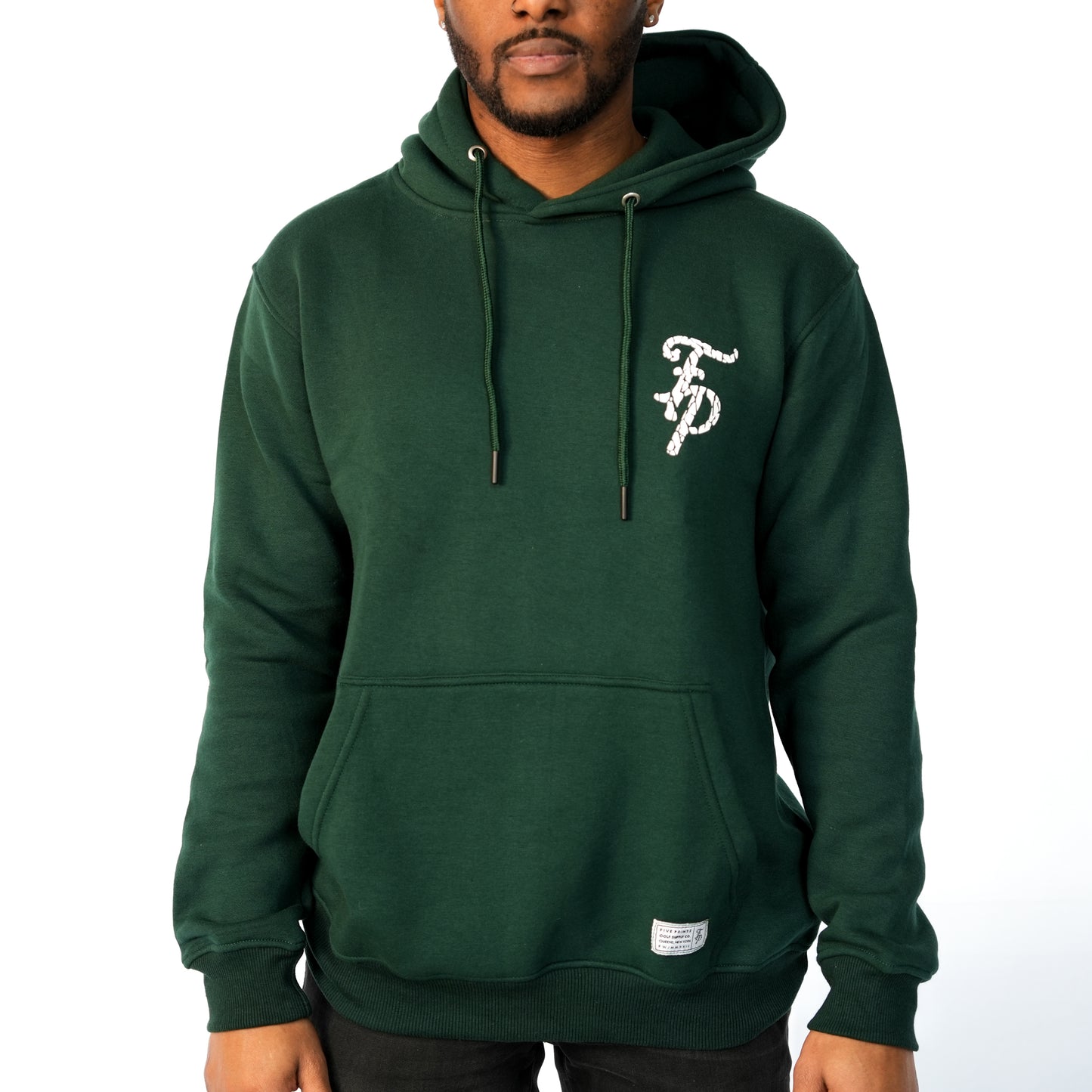 Hunter Green Monogram “FP” Logo Hoodie