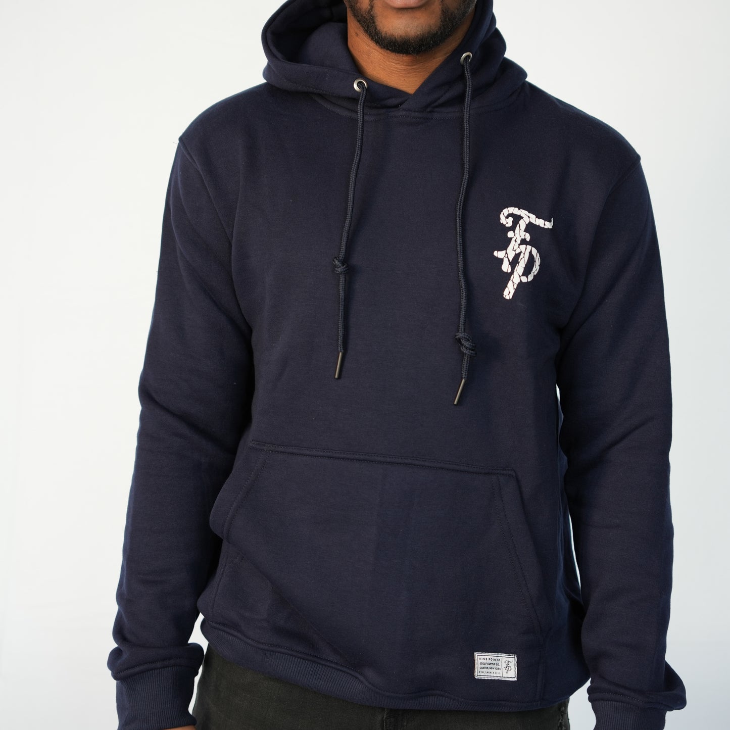 Navy Monogram “FP” Logo Hoodie