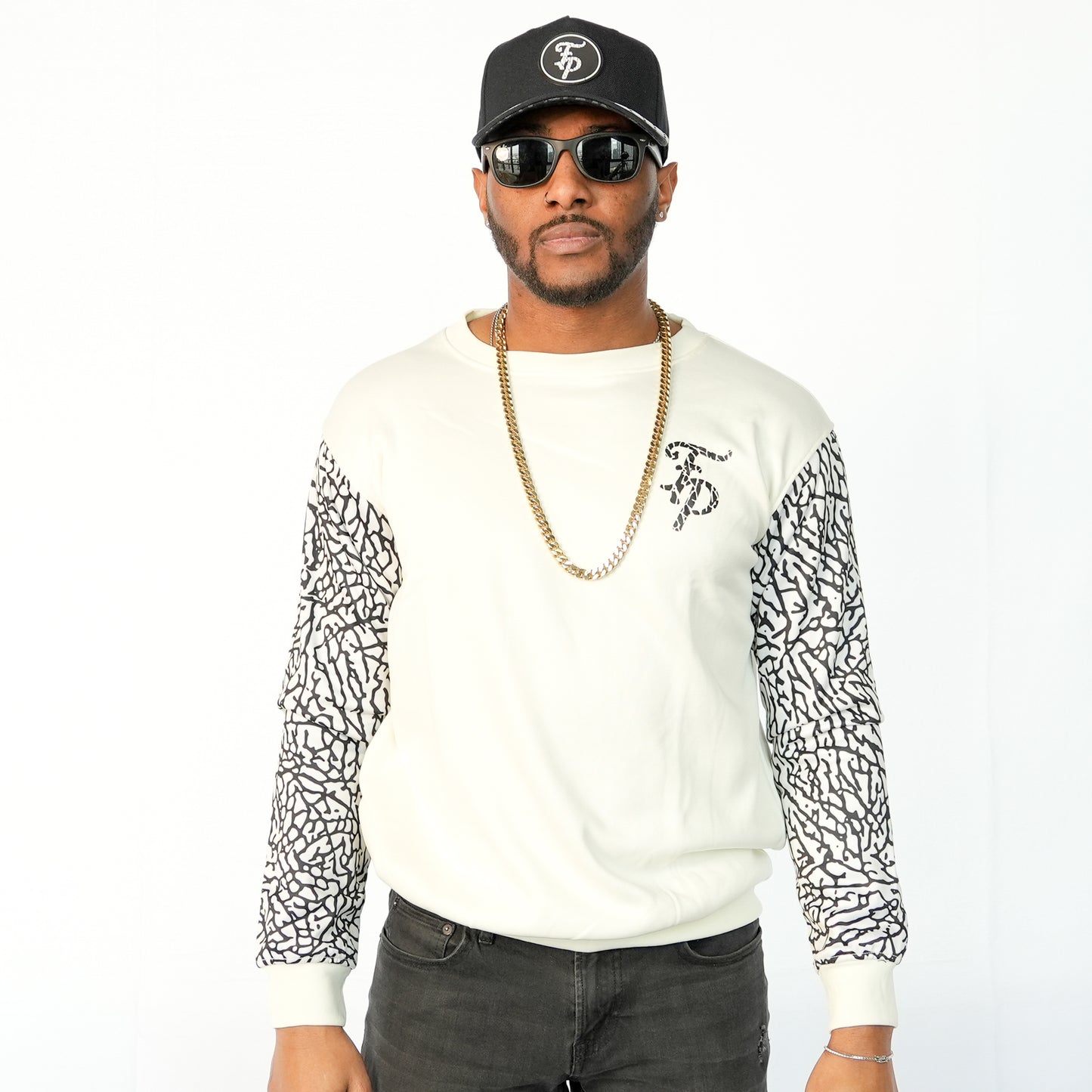 5pointz Elephant Print Crewneck