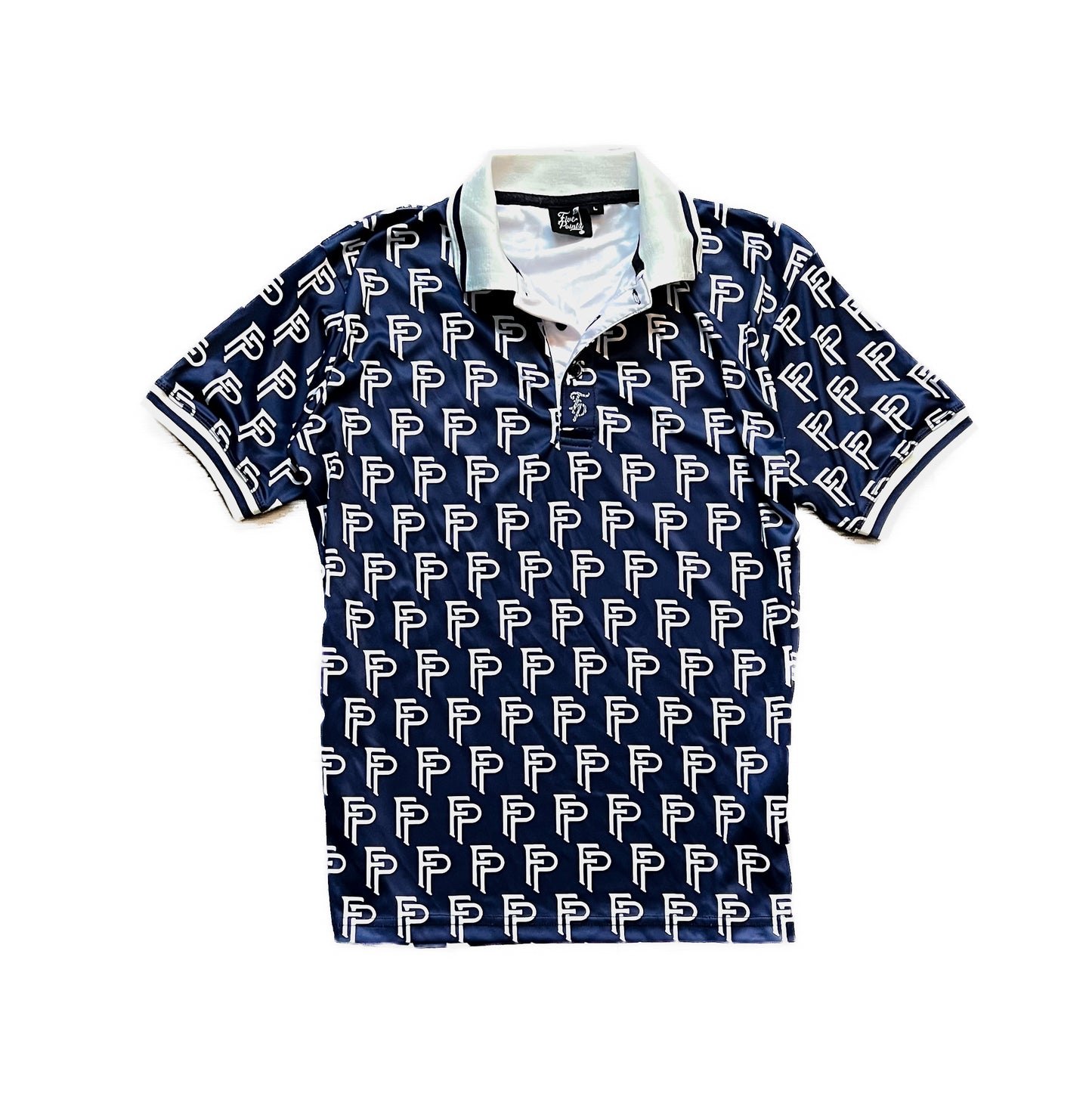 Navy Legacy Monogram Polo