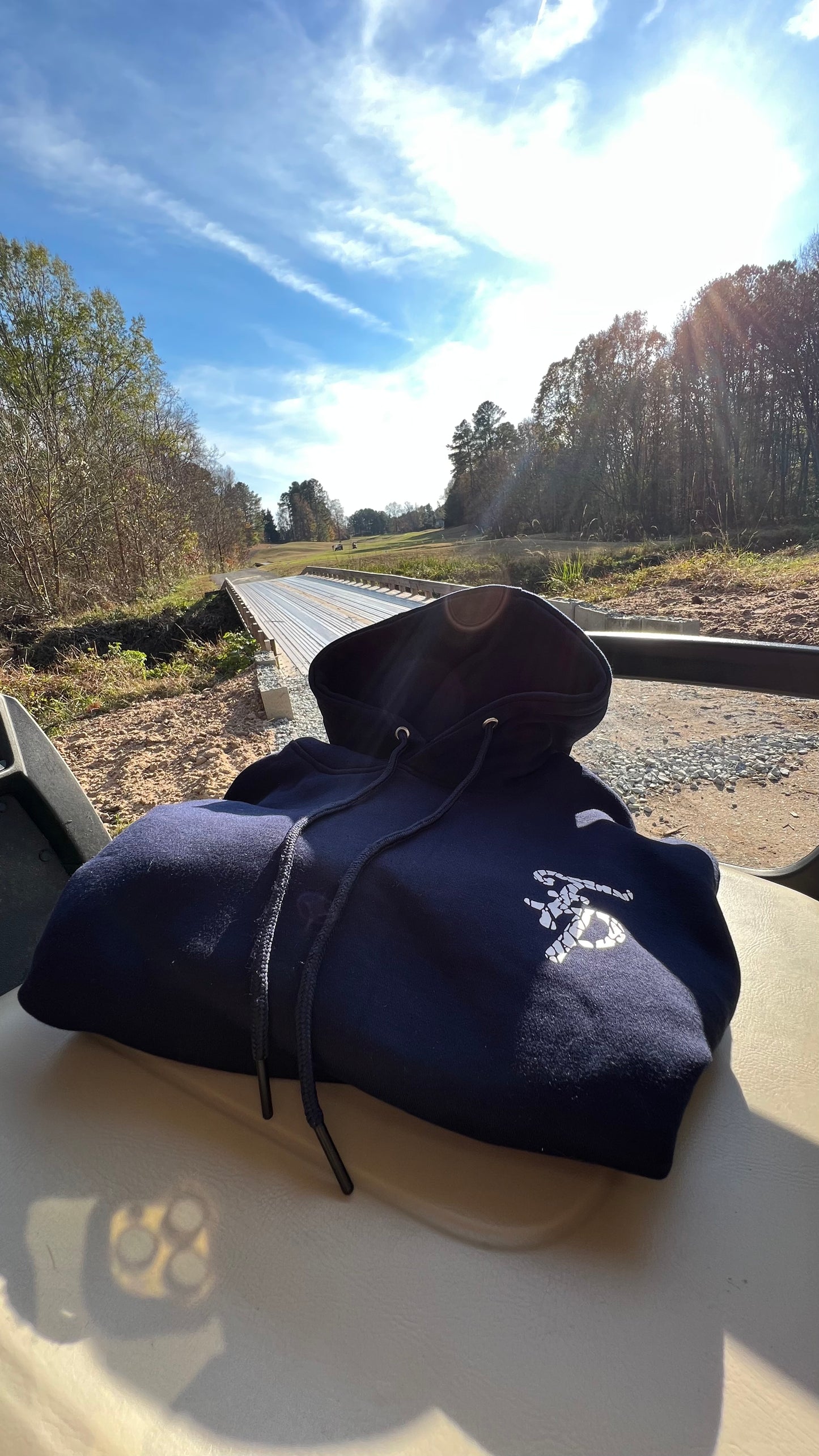 Navy Monogram “FP” Logo Hoodie