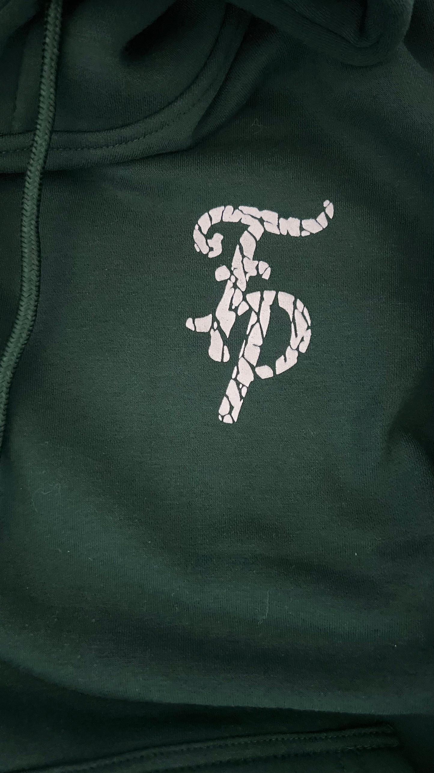 Hunter Green Monogram “FP” Logo Hoodie